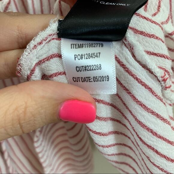 Torrid Sophie Red/White Striped Lace-Up Tank Top - Picture 7 of 10